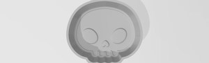 Skull 1 Piece Mold