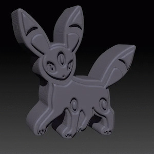 Umbreon Pokemon 3 Piece Mold