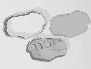 TREX Skull 3 Piece Mold