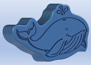 Whale 3 Piece Mold