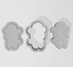 Voodoo Doll 3 Piece Mold