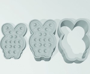 Bunny Popit 3 Piece Mold