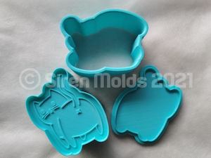 Cheeky Cat Bum 3 Piece Mold