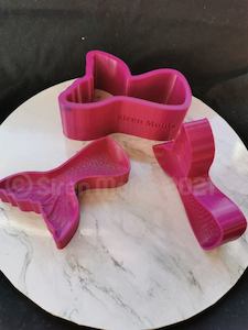 Printing: Rounded Mermaid Tail 3 Piece Mold