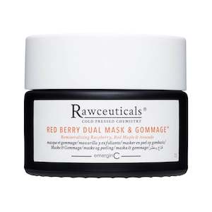 Cosmetic manufacturing: RAWCEUTICALS RED BERRY DUAL MASK & GOMMAGE MASK 50ml