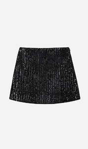 Anine Bing | Tierra Skirt - Black Sequin