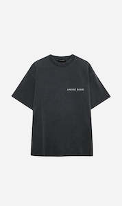 Anine Bing | Kent Tee Twisted Snake - Washed Charcoal