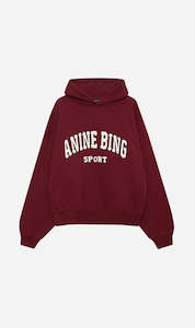 Clothing: Anine Bing | Alec Hoodie Sport - Cabernet