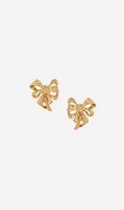 Clothing: Anine Bing | Bow Earrings - Gold