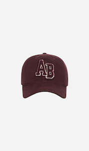 Anine Bing | Jeremy Baseball Cap Letterman - Dark Burgundy