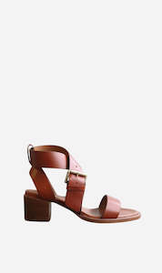 Clothing: Vanessa Bruno | Sandales 45mm Sandale Talon - Cognac