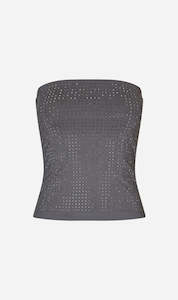 Clothing: Samsoe Samsoe | Sachrishell Tube Top - Iron Gate