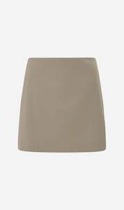 Clothing: Matteau | Tailored Mini Skirt - Taupe