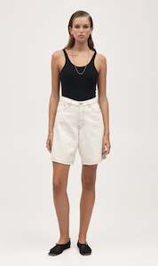 Clothing: Marle | Relaxed Jean Short - Ecru