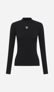 Camilla and Marc | Nora Rib Long Sleeve Top - Black