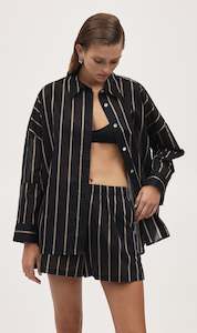 Clothing: Marle | Alisa Short - Black Stripe