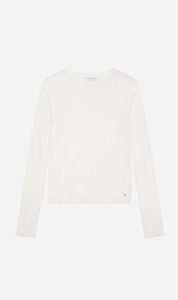 Clothing: Anine Bing | Amani Long Sleeve Tee - Ivory