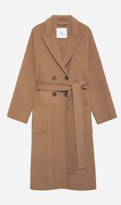 Clothing: Anine Bing | New Dylan Coat - Camel Cashmere