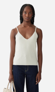 Clothing: Bassike | Wool Cashmere Knit Cami - Natural