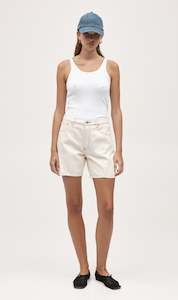 Marle | Curve Seam Short - Ecru