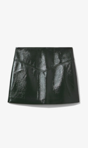 Proenza Schouler White Label | Vinyl Mini Skirt - Pine