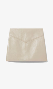 Proenza Schouler White Label | Vinyl Mini Skirt - Fawn