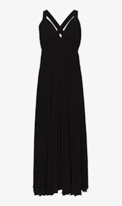 Clothing: Proenza Schouler White Label | Broomstick Pleated Tank Dress - Black