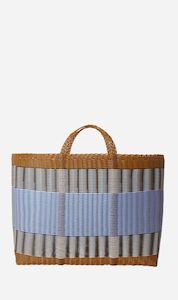 Palorosa | XL Meracdo Tote - Tobacco / Blue Lilac