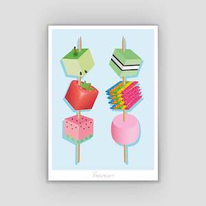 Art: A4 Fruit Kebab Print