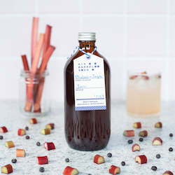 Rhubarb & Juniper Soda Syrup