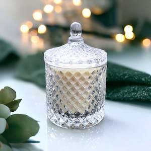 Vintage Cut Glass 250g Candle