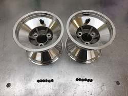 Edwards 6" Aluminum Go Kart / Grass Kart Rims - PAIR