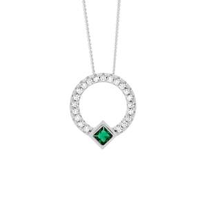 Jewellery: Ellani Silver Pendant P877GN