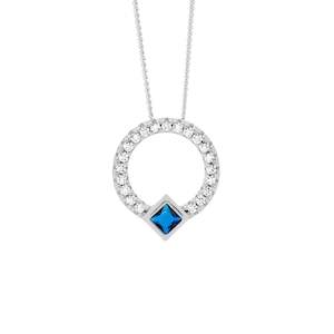 Jewellery: Ellani Silver Pendant P877DB