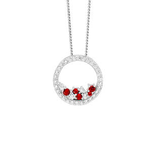 Jewellery: Ellani Silver Pendant P868RD