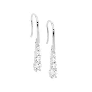 Jewellery: Ellani Silver Earing E596S