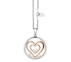 Jewellery: Astra Double Heart P4695-ROCZ