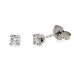 9ct Diamond Stud Earing ES025W9D