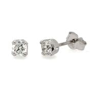 9ct Diamond Stud Earing ES050W9D