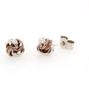 Jewellery: 9ct-S/S Stud Earing CAB19P9STG