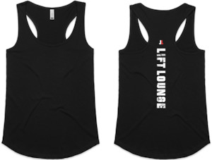 Woman's Racerback Black Singlet