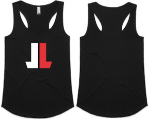 Woman's Racerback Black Singlet