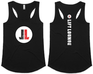 Woman's Racerback Black Singlet