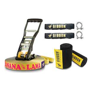 25 Meter - Slackline: Gibbon Banana Lama XL Treewear Set - 25 Meters - Slackline NZ