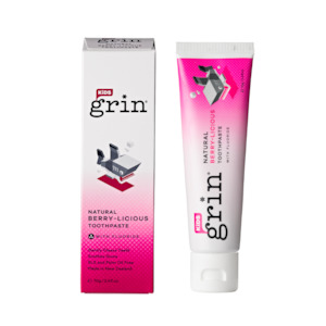 Grin - Kids Berry-licious with Fluoride Natural Toothpaste 70g