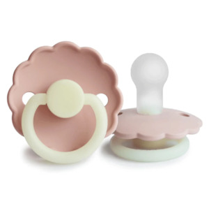 Toy: Frigg - Daisy Silicone Pacifier Glow in The Dark Twin Pack