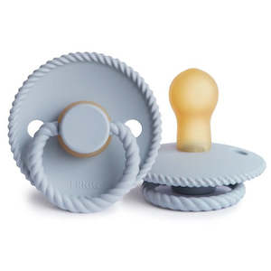 Toy: Frigg - Rope Natural Rubber Pacifier Twin Pack