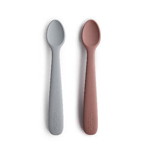 Toy: Mushie - Silicone Baby Feeding Spoons