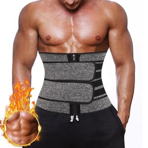 Waist Trainers For Men: Sweat Belt  waisttrainer for Men (Gray)