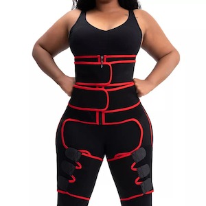 3 in 1 Thigh Trimmer Butt Lifter High Waist Trainer Body Shaper Sweat Belt